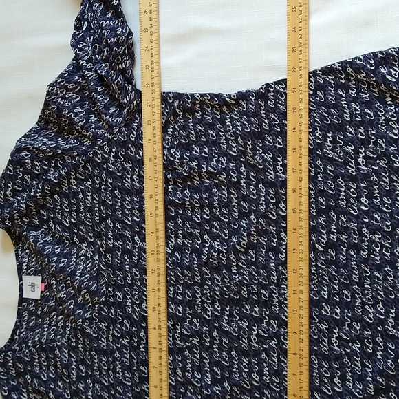 Cabi navy long sleeves tunic blouse size small oversized - Picture 12 of 14